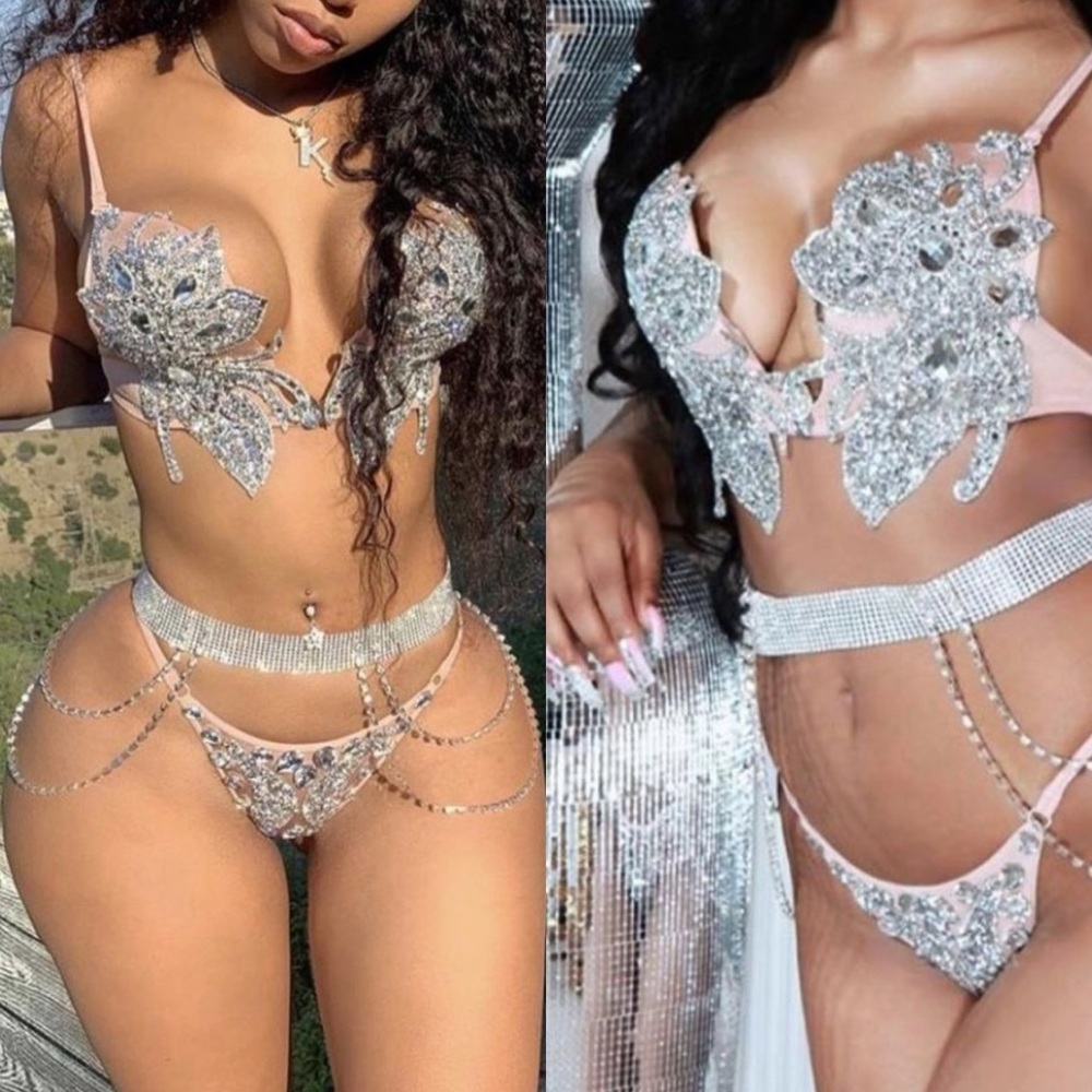 Custom Made Bling Set/Lingerie/Bikini